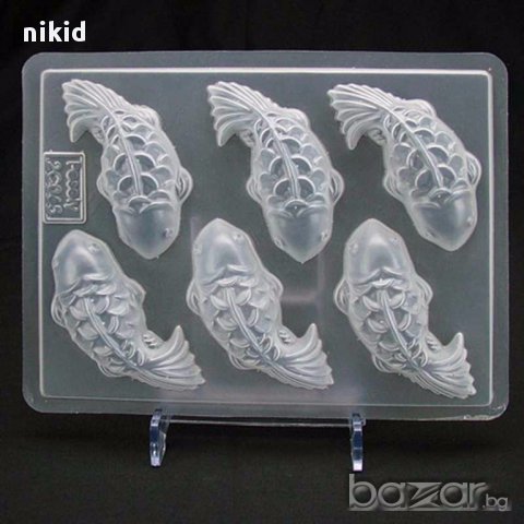 пластмасова готварска форма поликарбонат 6 риби риба ШАРАН желе за вашата маса идея украса
