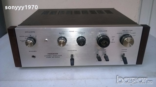 ПОРЪЧАН⭐ █▬█ █ █▀ █ ⭐Pioneer sa-500a-amplifier-made in japan-внос швеицария, снимка 2 - Ресийвъри, усилватели, смесителни пултове - 19899457
