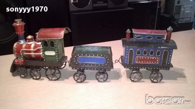 Влакче-композиция с вагони-50/18/9см-внос швеицария, снимка 8 - Антикварни и старинни предмети - 15003187