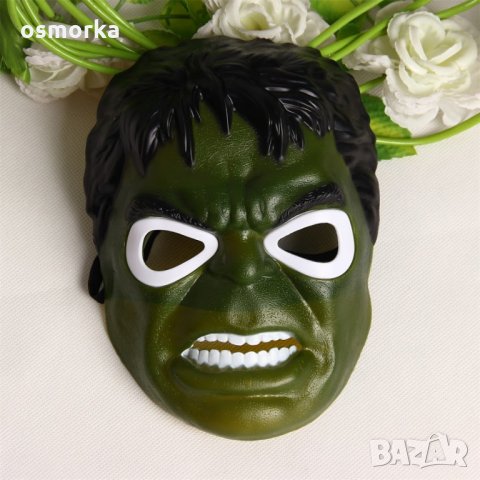 Хълк Hulk маска Led светлини нова Marvel герой зелен и силен, снимка 3 - Други - 23013837