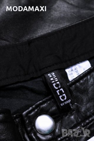 2XL Нов кожен панталон  H&M Divided   , снимка 5 - Панталони - 24616501