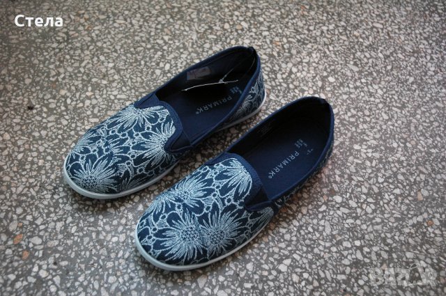 Дамски обувки / еспадрили, нови, с етикет, сини, снимка 7 - Дамски ежедневни обувки - 23000606