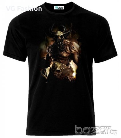 Мъжка тениска Gothic Devil Demon Skull Tattoo
