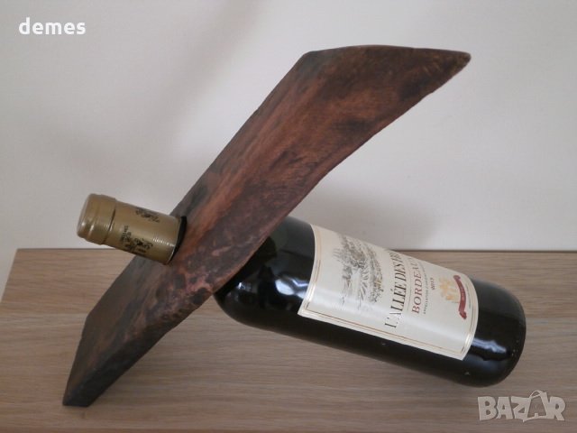  Поставка за вино от тик от Зимбабве, снимка 4 - Кухненски принадлежности - 23443472
