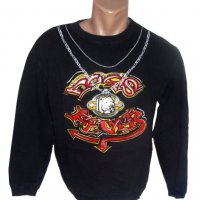 Ватиран суичър пуловер с апликация размер 14А, снимка 1 - Детски анцузи и суичери - 16236736