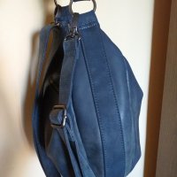 Дам.чанта-"Fritzi aus Preußen"-/изк.кожа/,цвят-тъм.син. Закупена от Германия., снимка 3 - Чанти - 24927125