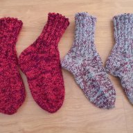 Нови топли вълнени чорапи плетени от истинска домашна вълна, подходящи за туризъм , снимка 8 - Спортна екипировка - 13480251