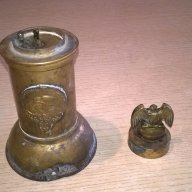 хитлериска антика-немска запалка-ретро-17х9см-внос швеицария, снимка 12 - Антикварни и старинни предмети - 18039160