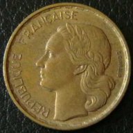 20 франка 1951, Франция, снимка 2 - Нумизматика и бонистика - 11719890