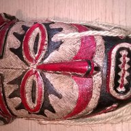 Красива африканска маска-33/16/9см-внос швеицария, снимка 9 - Антикварни и старинни предмети - 16093771
