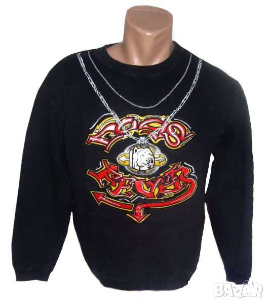 Ватиран суичър пуловер с апликация размер 14А, снимка 1