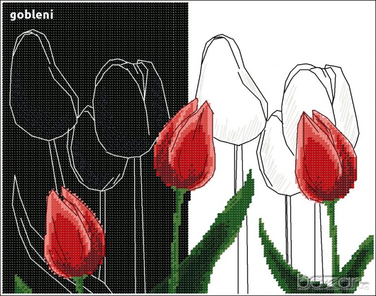 гоблен "АРТ ЛАЛЕТА"-D39;размери/19*15/см.;9 цвята, снимка 1
