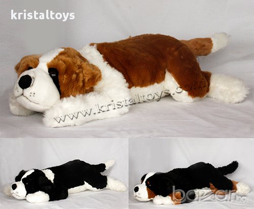 Голяма плюшена играчка Голямо и красиво легнало куче, снимка 1