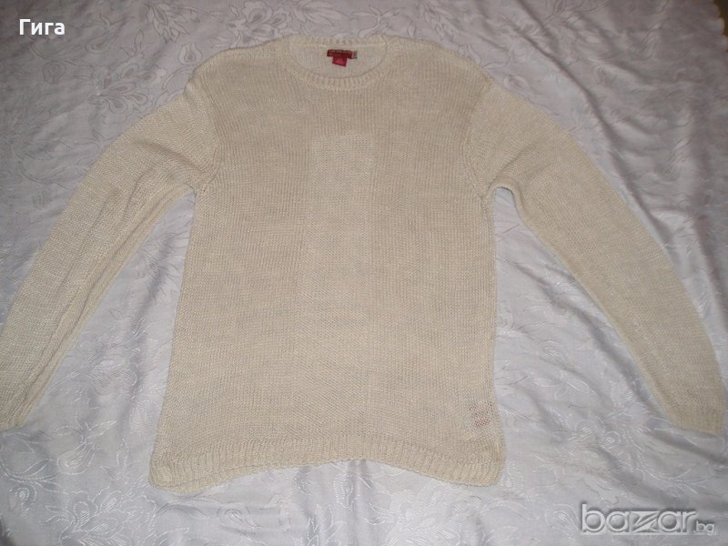 Ленен пуловер GUESS, снимка 1