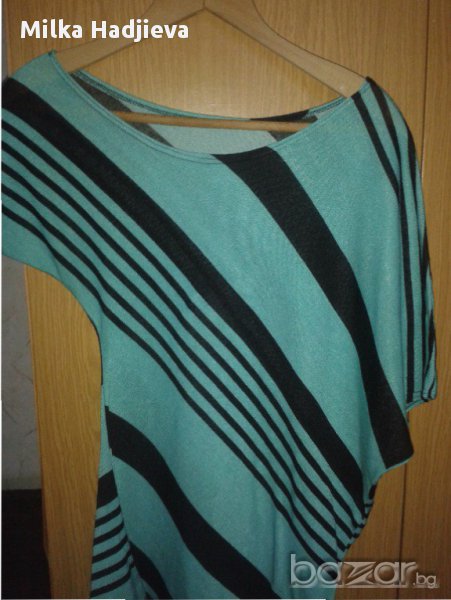  Зелена туника с къс ръкав, снимка 1