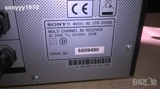 sony str-dh500 receiver-внос швеицария, снимка 13 - Ресийвъри, усилватели, смесителни пултове - 24793564