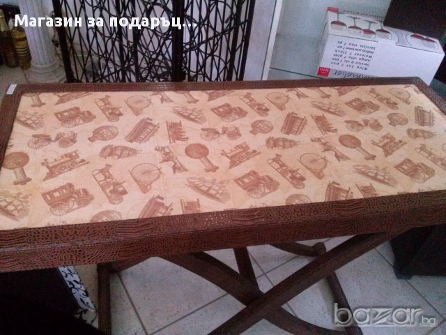 Кожена маса, снимка 3 - Маси - 13787901