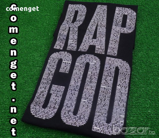 NEW! RAP GOD с EMINEM принт мъжка тениска! Поръчай модел с твоя снимка!, снимка 2 - Тениски - 10734935