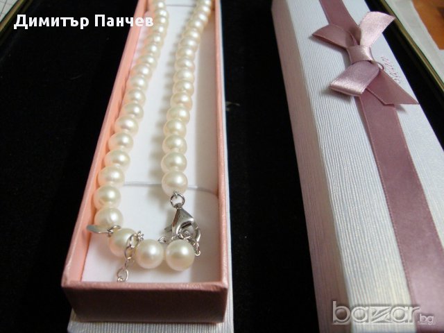 Колие от перли Сваровски, снимка 3 - Колиета, медальони, синджири - 16937666