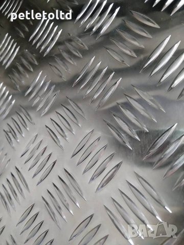 Алуминиева ламарина 2 мм, 1000 мм Х 2000 мм (рифелова)