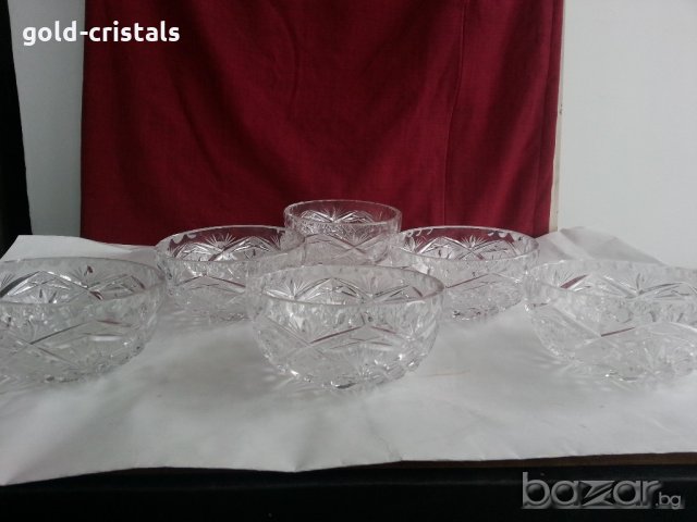кристални купички, снимка 8 - Антикварни и старинни предмети - 20839327