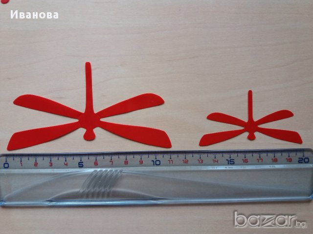 Разпродажба! Стикери за стена 3D водни кончета 12 бр. - различни цветове, снимка 6 - Декорация за дома - 16882832