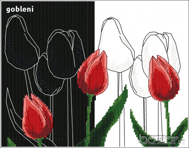 гоблен "АРТ ЛАЛЕТА"-D39;размери/19*15/см.;9 цвята