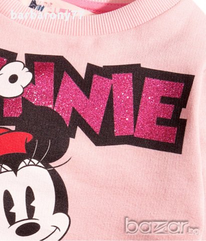 Суичър за момиче с Мини в розово , снимка 4 - Детски анцузи и суичери - 8880381