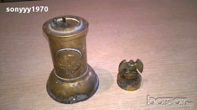 хитлериска антика-немска запалка-ретро-17х9см-внос швеицария, снимка 12 - Антикварни и старинни предмети - 18039160