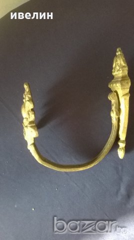 стара барокова закачалка от бронз, снимка 2 - Антикварни и старинни предмети - 20119305