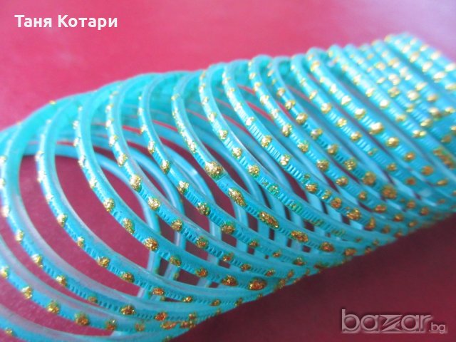 Индийски гривни - стъклени, перлени, пластмасови, снимка 15 - Гривни - 14247985