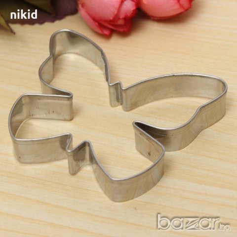 Нежна пеперуда метална форма резец за бисквитки сладки фондан украса, снимка 2 - Форми - 18647129