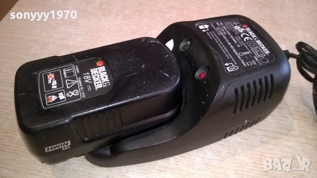 black&decker battery charger+black&decker battery-внос швеицария, снимка 4 - Винтоверти - 23825707