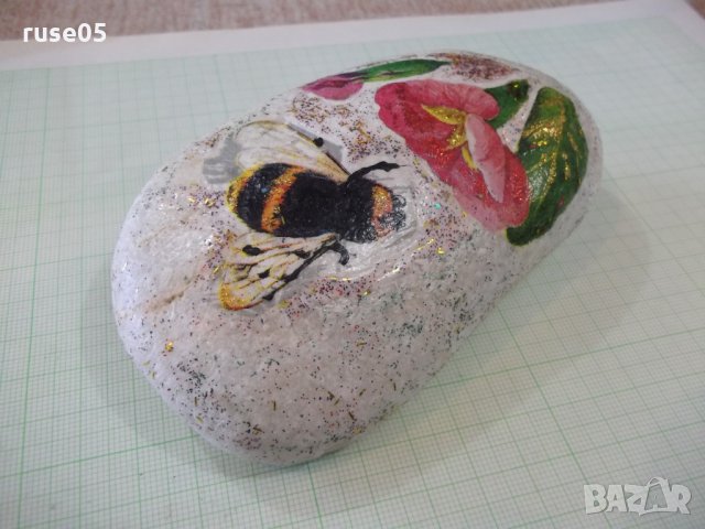 Речен камък с цветни апликации, снимка 5 - Други ценни предмети - 24800025