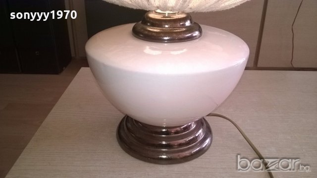 огромен немски лампион-мрамор/керамика/метал-внос швеицария, снимка 2 - Антикварни и старинни предмети - 19687644