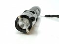 Тежък метален LED фенер Police 1800KW с електрошок, лазер, вгеадена батерия и мрежово220V зареждане, снимка 5