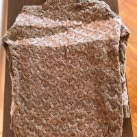 Ръчно плетен пуловер, естествена вълна, снимка 6 - Пуловери - 20115609