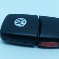 Кутия за дистанционно за VW с 3+1 бутона  без нож (перо), снимка 1 - Части - 20302024