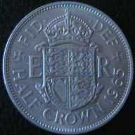 0.5 крона 1965, Великобритания, снимка 1 - Нумизматика и бонистика - 12347059