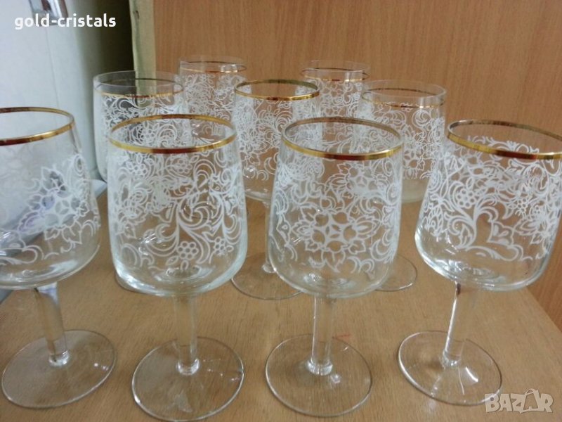 Ретро стъклени чаши , снимка 1