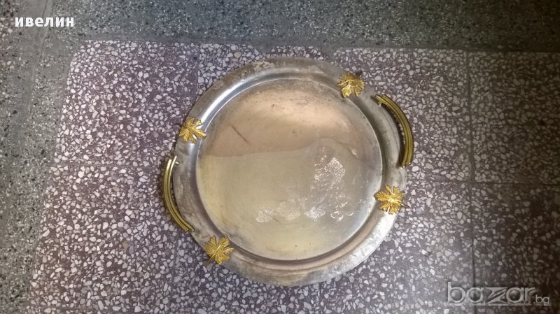 посребрена метална табла, снимка 1