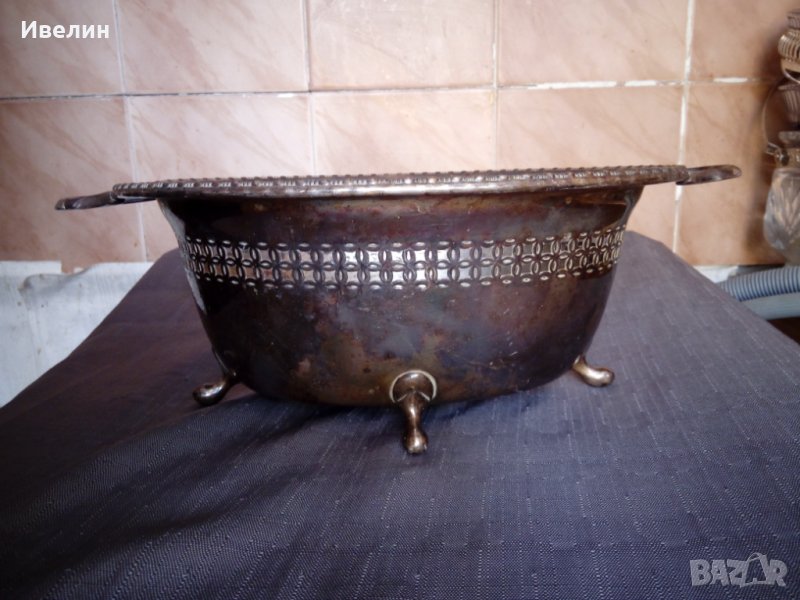 стара посребрена купа арт деко, снимка 1