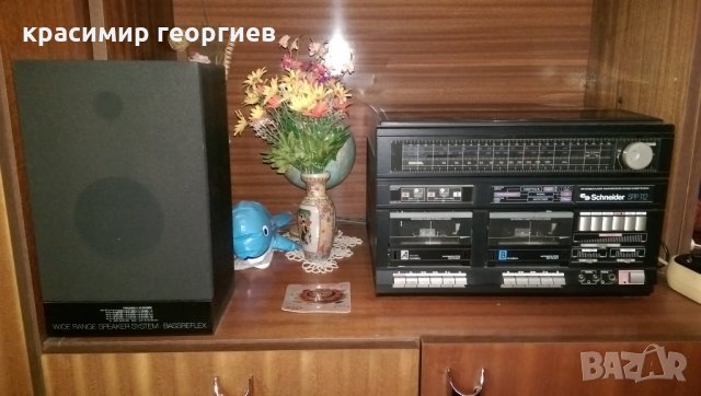 Комбиниран грамофон и касетофон Schneider SP112 ретро УНИКАТ