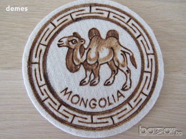 Сет от две декорации от филц, Монголия-2, снимка 2 - Декорация за дома - 20698645
