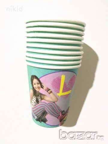 Сой Луна Soy Luna 10 бр картонени чаши чашки парти рожден ден, снимка 1 - Кухненски принадлежности - 20757372