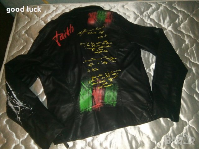 Уникален модел кожено яке,размер М-Л., снимка 2 - Якета - 22332893