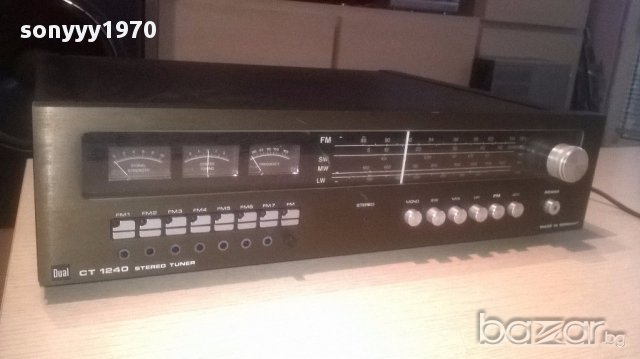 dual ct1240 stereo tuner-made in germany-внос швеицария, снимка 3 - Ресийвъри, усилватели, смесителни пултове - 16192485