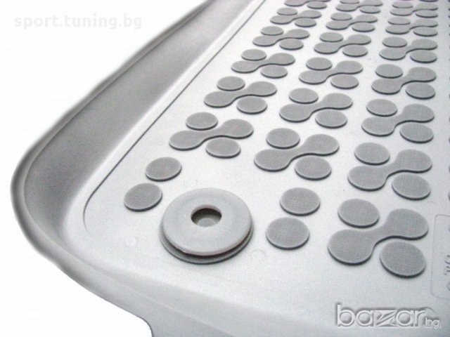  Гумени стелки за Ауди А6 Ц6 (2004+) тип леген - сиви, снимка 1 - Аксесоари и консумативи - 12732576