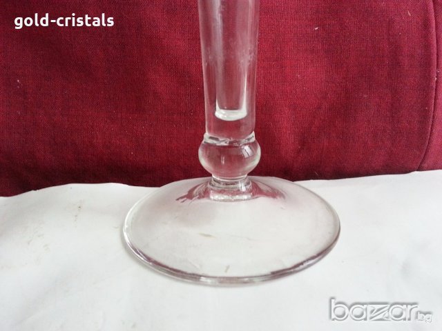 висока нежна кристална ваза, снимка 5 - Антикварни и старинни предмети - 20074528