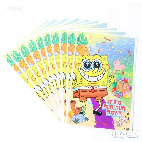 спондж боб Спонджбоб Sponge Bob 10 бр торбички за сладки подарък рожден ден парти